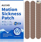 Motion Sickness Patches 60ct – Non-Drowsy Sea Sickness Patches for Cruise, Car, Airplane & Travel – 72H Long-Lasting Travel Essentials for Adults & Kids