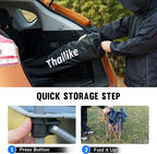 Portable Picnic Camping Table with Cooler, Folding Beach Table with 4 Tear Resistance Cup Holders, Tailgating Table Carry Bag for Travl, Beach, Summer Cookout Essential (Grey)