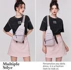 Sling Bag Crossbody Bags for Women Small Cross Body Bag Fanny Packs Chest Sling Purse for Daily Travel Leisure Sport