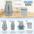 Hiking Backpack, 30L Lightweight Camping Water Resistant Large Hiking Bag Outdoor Travel Daypack for Men Wome