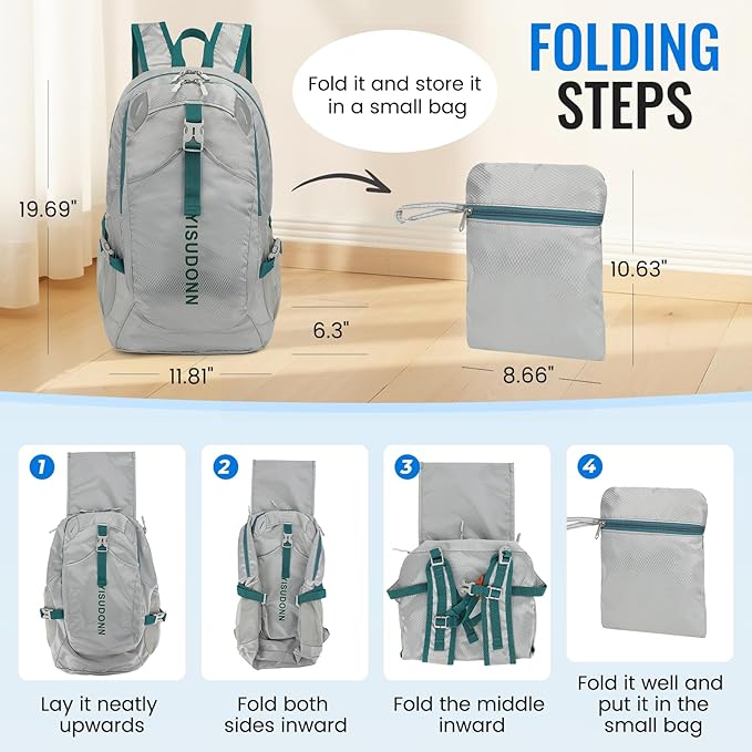 Hiking Backpack, 30L Lightweight Camping Water Resistant Large Hiking Bag Outdoor Travel Daypack for Men Wome