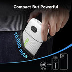 MARBERO Power Bank 10000mAh Compact Portable Charger 5V/3A External Battery PowerBank USB C in & Out Battery Pack Backup Compatible with iPhone iPad Sumsung Galaxy Pixel Google and More (White)