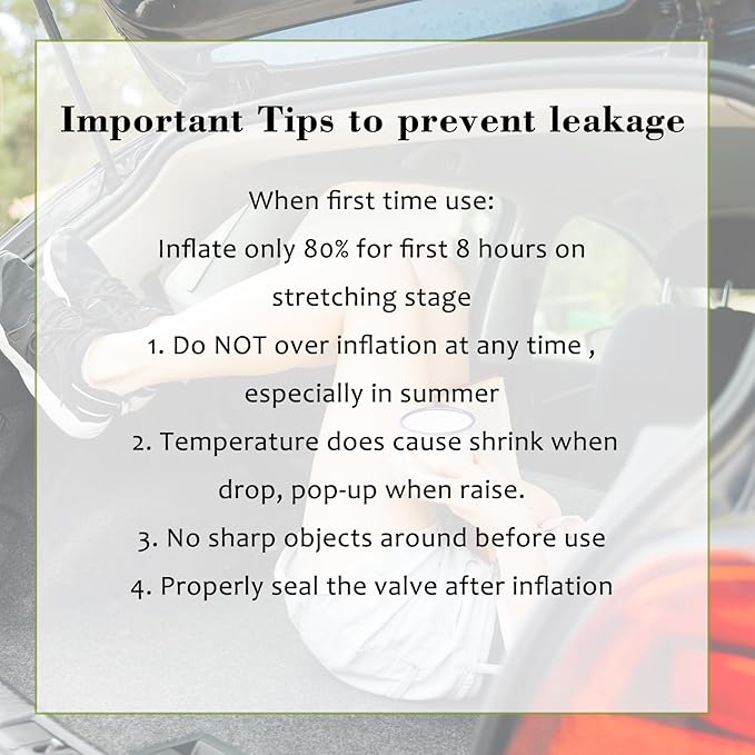 Car Air Mattress Back Seat Car Camping Bed, SUV Inflatable Bed with Pump and Pillows