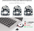 ATNKE LED Lighted Beanie Hat,USB Rechargeable 4 LED Running Headlamp Bright Cap with The Light Gifts for Men and Women