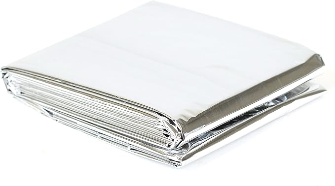 PrimaCare CB-6831-CS Emergency Rescue Heat Preservation Blanket, Waterproof, 82" x 62", Weatherproof, Pack of 12