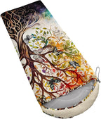 AILONEN Outer Space Astronaut Camping Sleeping Bags,Lightweight & Waterproof,3 Season Warm & Cool Weather,Cartoon Sleeping Bags for Kids,Boys Girls Travelling,Outdoors