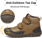 Mishansha Kids Hiking Boots Toddler Girls Boys Hiking Shoes Water-Resistant Anti-Collision Non-Slip Athletic Outdoor Trekking Boots