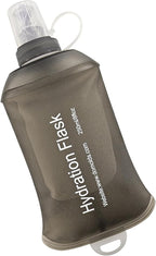 WILDREEDS 250ml Soft Flask, TPU Collapsible Soft Water Bottle for Hydration Pack, Running Vest, Folding Water Bottle for Hiking Cycling Climbing-1Pcs, Grey