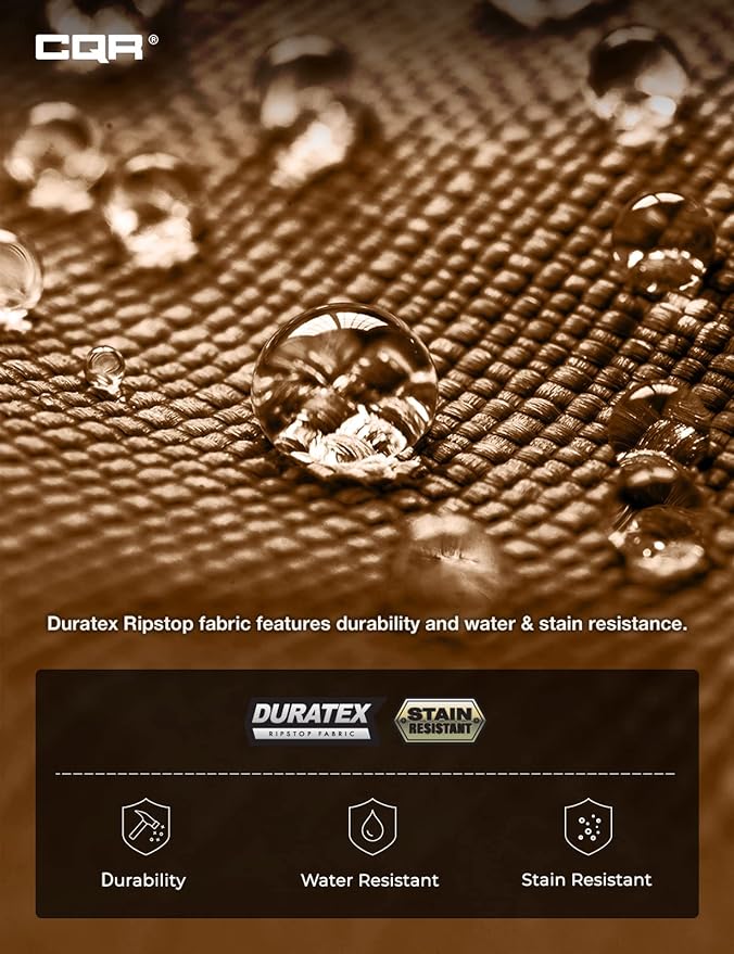 CQR Men's Tactical Pants, Water Resistant Ripstop Cargo Pants, Lightweight EDC Work Hiking Pants, Outdoor Apparel