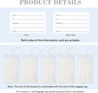 10 Pack Luggage Tags for Suitcases, Airplane Travel Essentials for Flying, International Travel Must Haves, and Luggage Accessories by Sodsay