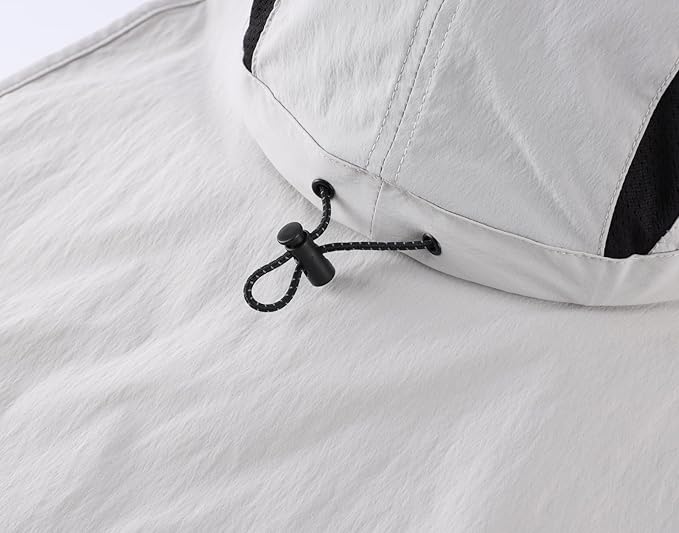 Home Prefer UPF 50+ Sun Hats for Men Women Wide Brim Fishing Hat with Neck Flap UV Protection Sunblock Safari Bucket Hat