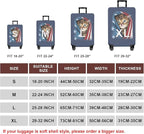 WUJIAONIAO Travel Luggage Cover Baggage Suitcase Cover Protector Skins 18-32 Inch (Cat A, L (for 25-28 inch luggage))