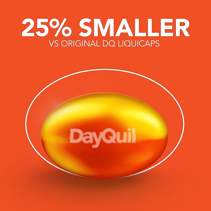 Vicks DayQuil & NyQuil Ultra Concentrated Liquicaps Co-Pack, Cold & Flu Medicine, Powerful Multi-Symptom Daytime & Nighttime Relief for Headache, Fever, Sore Throat, Minor Aches & Pains, & Cough, 96ct