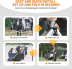 KingCamp Hammock Chair with Footrest, Swinging Portable Folding Camping Chairs for Adults MAX 440lbs Heavy Duty Foldable Oversized Rocker with Cup Holder Pillow for Outdoor Beach Patio Sport Lawn