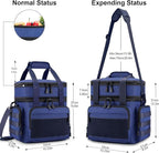 Large Lunch Box Bag for Men - Tactical Insulated Lunch Bag Adult - Thermal Lunchbox Leakproof Waterproof Cooler Bag for Work Office Camping Travel