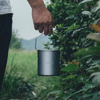 Fire Maple Frost 0.9L Camping Pot Aluminum with Detachable Handle, Backpack Bushcraft Gear, Campfire Cooking Equipment Self-locking Handle