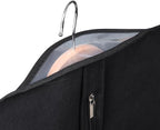 Univivi 60 Inch Lightweight Long Garment Bag for Hanging Clothes, Breathable Full Zipper Gown Dress Cover Bag with Clear Window and ID Card Holder for Suits, Long Dress, Coats -10 Pack