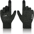 Achiou Winter Gloves, Glove for Men Women, Upgraded Touch Screen Texting Warm Running with Thermal Soft Knit Lining