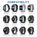 Meliya VeryFit Smart Watch Charger, USB A+USB C Magnetic Smartwatch Replacement Charging Cable Cord 3.3FT