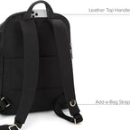 TUMI Women's Halsey Backpack, Black/Gold, One Size