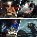 Headlamp 2 Pack,1500 Lumen Bright LED Head Lamp with 7 Modes, Head Lights for Forehead with Red Light, IPX5 Waterproof Head Light for Adults and Kids Camping Running, 6AAA Batteries Included