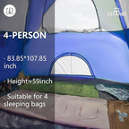 2-12 Person Tents for Camping Waterproof, Backpack Double Layer Tents, Perfect Picnics, Fishing and Backyard Camping