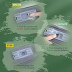 Elegear Air & Foam Self Inflating Sleeping Pad, Built-in Electric Pump 4" Ultra-Thick Memory Foam Camping Mattress with Pillow Double Camping Pad 4-Season R-value 9.5 Camp Mat for Car/Traveling - Full