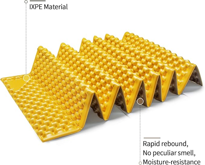 Foam Camping Pads for Hiking, Ultralight Closed Cell Mattress, Waterproof Soft Mat for Adults, Wide Picnic Yoga Mats, Folding Sleeping Pad for Outdoor Backpacking