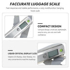 Alipis Portable Digital Luggage Scale 50kg with Retractable Tape Measure, Handheld Travel Suitcase Weight Scale for Accurate Baggage Weighing