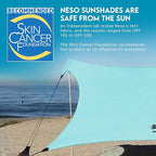 Neso Gigante - Portable Beach Tent - Ideal to Enjoy with Family and Friends - UPF 50+, Water-Resistant, and Lightweight - Seafoam, 11' x 11'