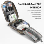 Tactical First aid kit for Outdoor 119 Pcs, First Aid Supplies Emergency Trauma Bag, Survival First Aid Kit for Outdoor Camping Hiking Backpacking and Travel