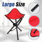 3 Pack Folding Camping Stool 12.2 x 14.96 Inch Portable Collapsible Chair Tripod Stool Hiking Chair for Fishing, Beach, Picnic, Outdoor, Gardening and Travel