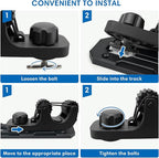 Kayak Paddle Holder, Kayak Fishing Net Holder, Kayak Accessories、Kayak Fishing Poles Holder, Kayak Track Mount Accessories for Fishing Kayak, CanoePaddle Board(2PCS)