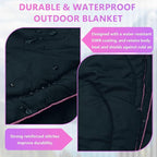 Camping Blanket, Packable Lightweight Down Alternative Puffy Camping Picnic Outdoor Blankets Warm Waterproof Hammock Top Quilt for Sleeping Travel Stadium Hiking Indoor Cold Weather 55"x78.8"