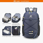 SKYSPER Small Hiking Daypack, 20L Lightweight Travel Backpacks Day Hike Pack with Waist Strap for Women Men