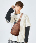 CLUCI Crossbody Bags for Women Men,Leather Sling Bag Cross Body Backpack for Woman Gifts for Women Birthday Unique