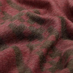 Inca Wall - Thick Alpaca Wool Blanket Heavyweight Camping Outdoors Indoors Soft Peru Twin Size New Ethnic Design (Soft Wine/Brown, Twin Size)