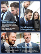 144 Languages AI Translation Earbuds, Bluetooth 5.4 Headphones Translator, 4-in-1 Smart Mode Touch Screen Real-Time Earphones Fit iOS and Android Devices, Ideal for Travel, Business, Learning