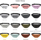 MAXTOP Large Crossbody Fanny Pack with 4-Zipper Pockets,Gifts for Enjoy Sports Festival Workout Traveling Running Casual Hands-Free Wallets Waist Pack Phone Bag Carrying All Phones