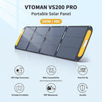 VTOMAN 3096Wh Portable Power Station Bundle with Extra Battery & 200W Pro Solar Panel Included - Up to 3000W Solar Power Generator for Home Backup, Off-grid, Road Trip, RV, Camping, Emergencies