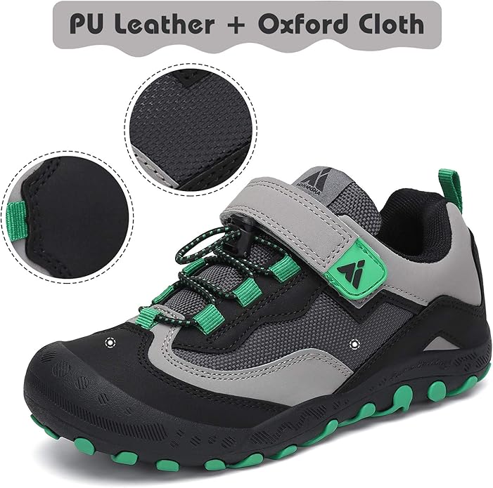 Mishansha Boy's Girl's Hiking Shoes Low Top Sneakers Outdoor Trekking Walking Climbing Running Shoes