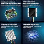 Kohree DC 12V Step Up to 24V 10A 240W DC Boost Converter Waterproof Voltage Regulator Module Transformer for Golf Cart Club Car LED Strip Light