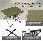 ONETIGRIS CAMPMATE Camping Table Foldable, Lightweight Portable Table Sturdy & Quick Setup, Holds Up to 66 lbs, Perfect for Camping, Hiking, Backpacking, Picnic, Beach, Travel