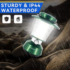 Durapower Rechargeable Camping Lantern,2800 Lumen Super Bright LED Camping Lantern, 5400 mAh Power Bank, IP44 Waterproof, 20 Hours, Portable Lantern for Hurricane, Power Outages