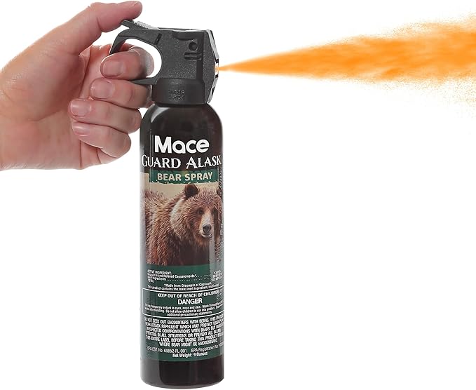 Mace Animal Repellent Sprays - Guard Alaska Bear Spray & Muzzle Dog Repellent Spray, EPA Registered, Outdoor Safety & Self Defense Protection for Hiking, Camping, & Animal Encounters