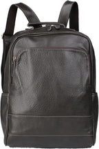 Full-Grain Leather Backpack for Men & Women, 16 Inch Laptop Bag Business Travel Backpack Minimalist Work Bag(8528- Gray)