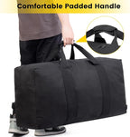 Vorspack Extra Large Duffle Bag for Travel - 100L Duffel Bag for Men Gear Bag for Storage Foldable Weekender Bag for Overnight Camping - Black