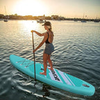AKSPORT Inflatable Stand Up Paddle Board, SUP Board with All Accessories, Wide Stable Design, Non-Slip Deck, Inflatable Paddle Boards for Youth & Adult
