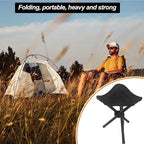 Travel Folding Camping Stool, Outdoor Tripod Seat, Folding Camping Chairs,Fishing Chair for Camping Party Mountaineering Picnic Beach Garden Lawn