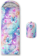 QOOMO Animals Camping Sleeping Bags,3 Season Warm & Cool Weather,Lightweight,Waterproof Sleeping Bags for Adults & Kids,Traveling,and Outdoors,Camping Gear Equipment